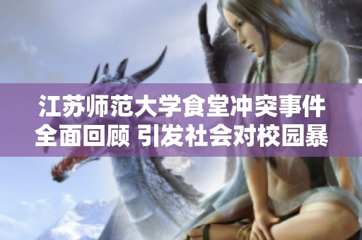 江蘇師范大學(xué)食堂沖突事件全面回顧 引發(fā)社會(huì)對(duì)校園暴力的關(guān)注