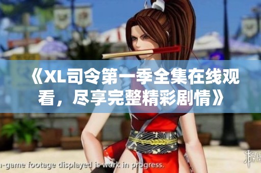 《XL司令第一季全集在線觀看，盡享完整精彩劇情》