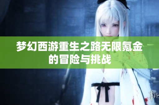 夢(mèng)幻西游重生之路無限氪金的冒險(xiǎn)與挑戰(zhàn)
