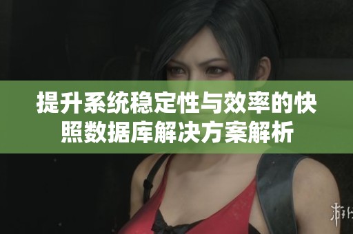 提升系統(tǒng)穩(wěn)定性與效率的快照數(shù)據(jù)庫解決方案解析