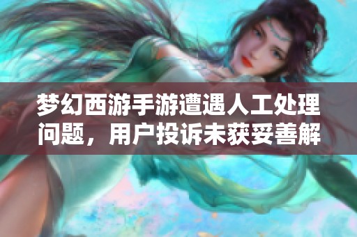 夢幻西游手游遭遇人工處理問題，用戶投訴未獲妥善解決