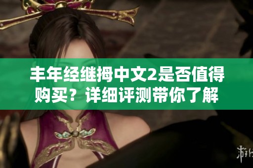 豐年經繼拇中文2是否值得購買？詳細評測帶你了解