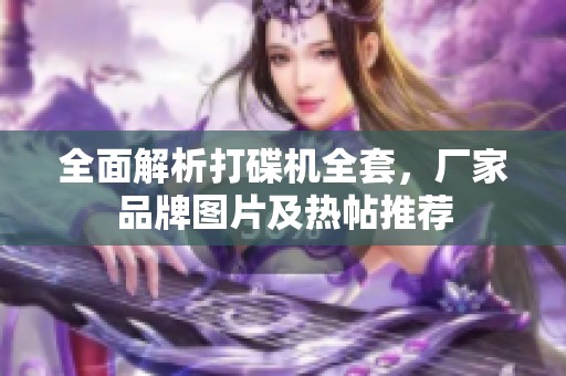 全面解析打碟機全套，廠家品牌圖片及熱帖推薦
