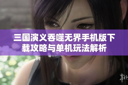 三國(guó)演義吞噬無(wú)界手機(jī)版下載攻略與單機(jī)玩法解析