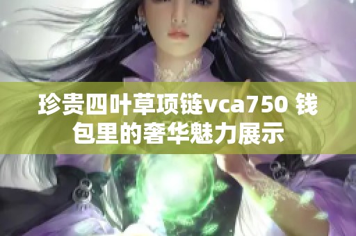 珍貴四葉草項鏈vca750 錢包里的奢華魅力展示