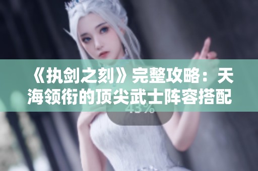《執(zhí)劍之刻》完整攻略：天海領(lǐng)銜的頂尖武士陣容搭配詳解！