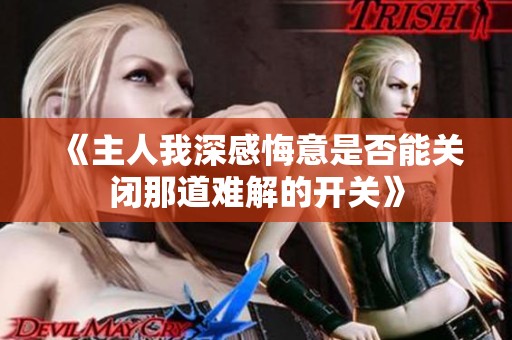 《主人我深感悔意是否能關閉那道難解的開關》