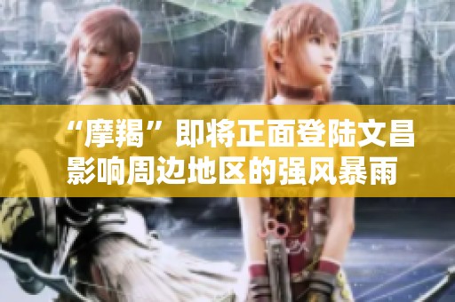 “摩羯”即將正面登陸文昌 影響周邊地區(qū)的強風暴雨將至