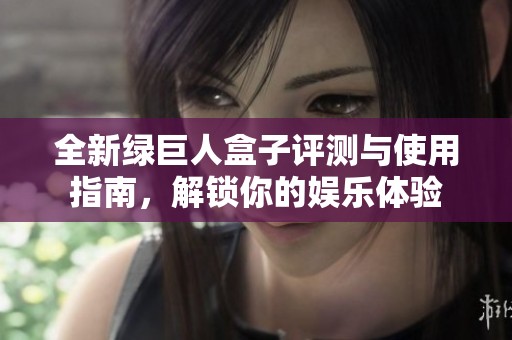 全新綠巨人盒子評(píng)測與使用指南<div   id=