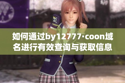 如何通過(guò)by12777·coon域名進(jìn)行有效查詢與獲取信息