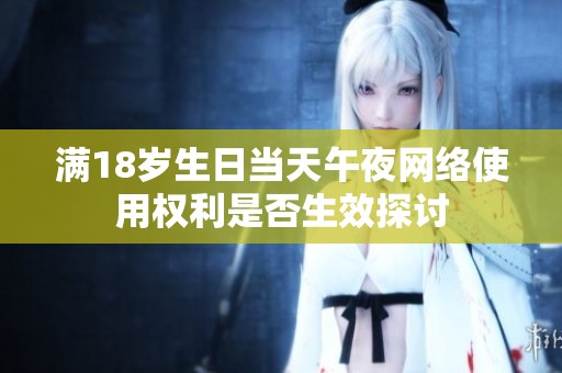 滿18歲生日當(dāng)天午夜網(wǎng)絡(luò)使用權(quán)利是否生效探討