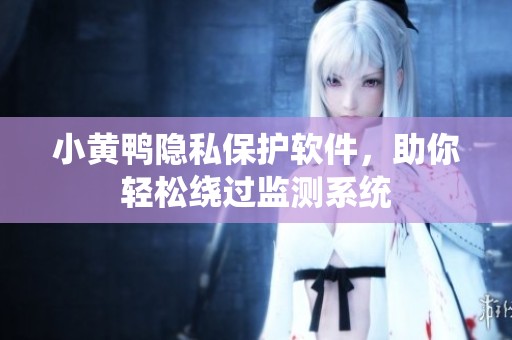 小黃鴨隱私保護軟件，助你輕松繞過監(jiān)測系統(tǒng)