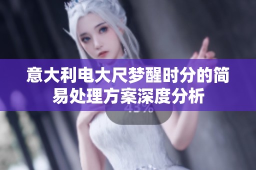 意大利電大尺夢(mèng)醒時(shí)分的簡易處理方案深度分析