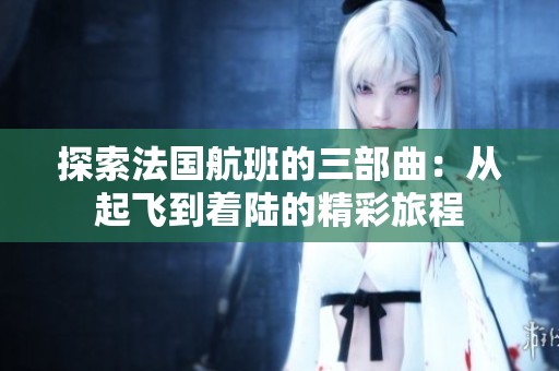 探索法國航班的三部曲：從起飛到著陸的精彩旅程