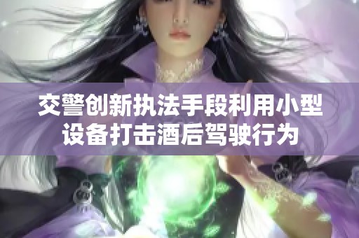 交警創(chuàng)新執(zhí)法手段利用小型設(shè)備打擊酒后駕駛行為