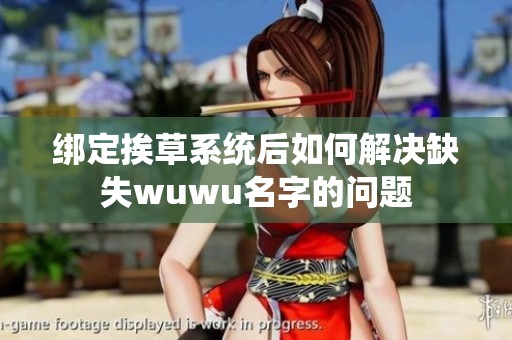 綁定挨草系統(tǒng)后如何解決缺失wuwu名字的問題