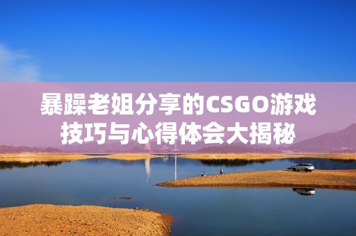 暴躁老姐分享的CSGO游戲技巧與心得體會大揭秘