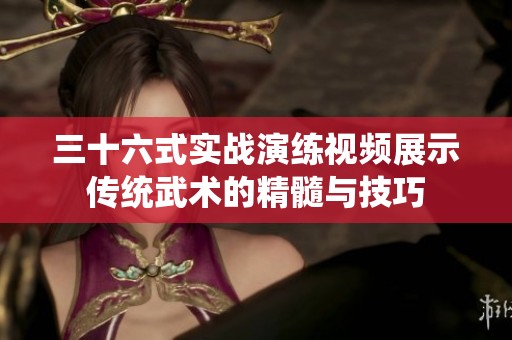 三十六式實(shí)戰(zhàn)演練視頻展示傳統(tǒng)武術(shù)的精髓與技巧