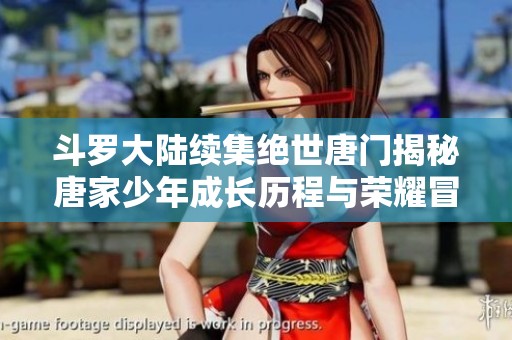 斗羅大陸續(xù)集絕世唐門揭秘唐家少年成長(zhǎng)歷程與榮耀冒險(xiǎn)