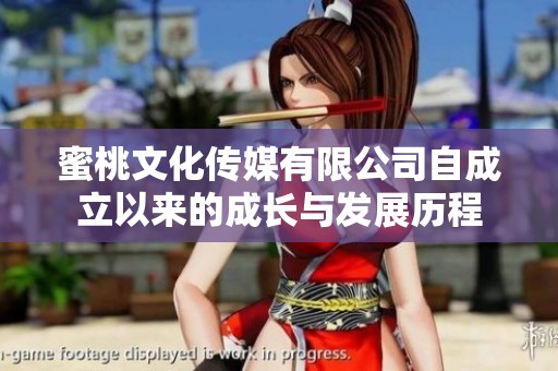 蜜桃文化傳媒有限公司自成立以來的成長(zhǎng)與發(fā)展歷程