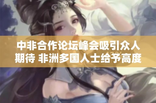 中非合作論壇峰會(huì)吸引眾人期待 非洲多國(guó)人士給予高度評(píng)價(jià)