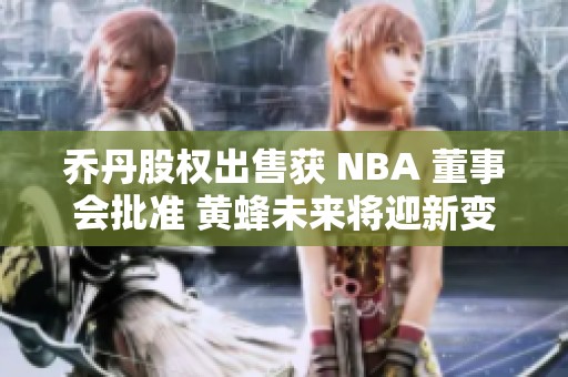 喬丹股權(quán)出售獲 NBA 董事會批準(zhǔn) 黃蜂未來將迎新變局