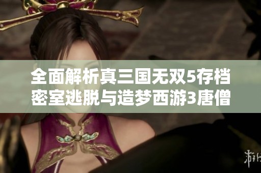 全面解析真三國無雙5存檔密室逃脫與造夢西游3唐僧攻略