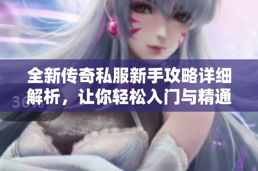 全新傳奇私服新手攻略詳細(xì)解析<div id=