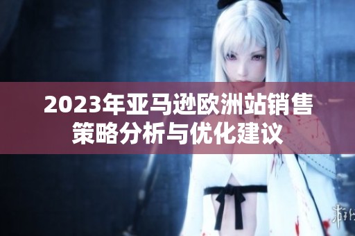 2023年亞馬遜歐洲站銷售策略分析與優(yōu)化建議