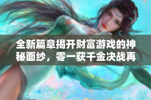 全新篇章揭開財富游戲的神秘面紗<div   id=