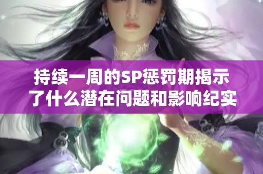 持續(xù)一周的SP懲罰期揭示了什么潛在問(wèn)題和影響紀(jì)實(shí)
