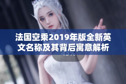 法國(guó)空乘2019年版全新英文名稱及其背后寓意解析