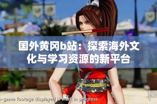 國(guó)外黃岡b站：探索海外文化與學(xué)習(xí)資源的新平臺(tái)