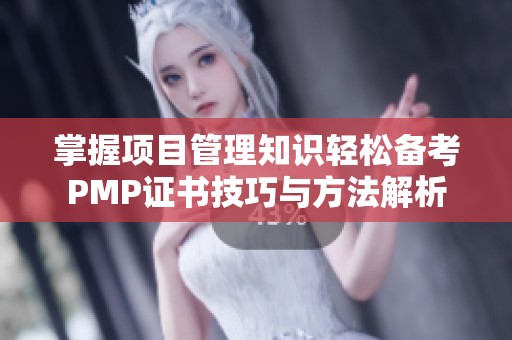掌握項(xiàng)目管理知識輕松備考PMP證書技巧與方法解析