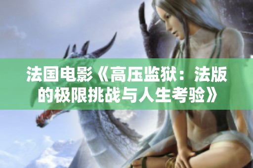 法國電影《高壓監(jiān)獄：法版的極限挑戰(zhàn)與人生考驗》