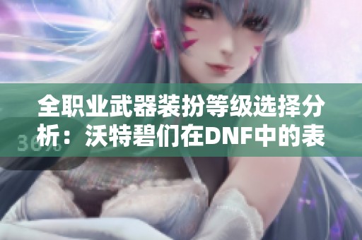 全職業(yè)武器裝扮等級(jí)選擇分析：沃特碧們?cè)贒NF中的表現(xiàn)探討