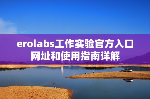 erolabs工作實驗官方入口網(wǎng)址和使用指南詳解