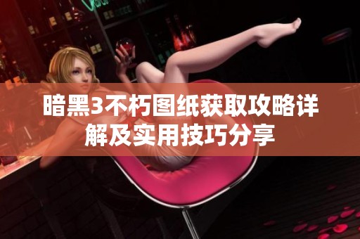 暗黑3不朽圖紙獲取攻略詳解及實用技巧分享