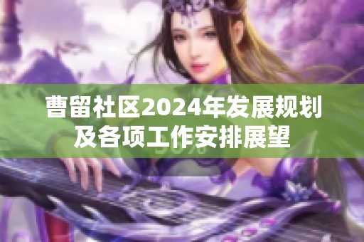 曹留社區(qū)2024年發(fā)展規(guī)劃及各項工作安排展望