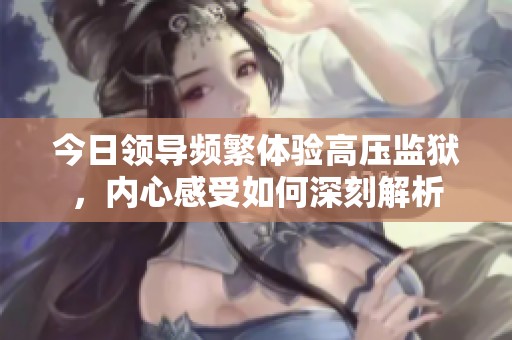 今日領(lǐng)導(dǎo)頻繁體驗(yàn)高壓監(jiān)獄，內(nèi)心感受如何深刻解析