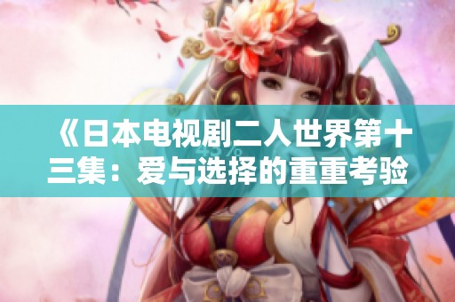 《日本電視劇二人世界第十三集：愛與選擇的重重考驗》