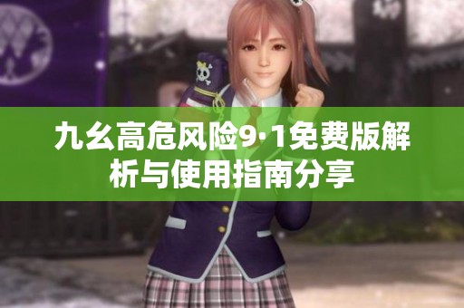 九幺高危風(fēng)險9·1免費版解析與使用指南分享