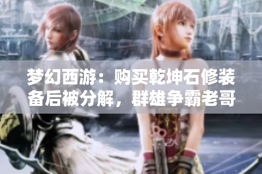 夢幻西游：購買乾坤石修裝備后被分解，群雄爭霸老哥心碎無奈