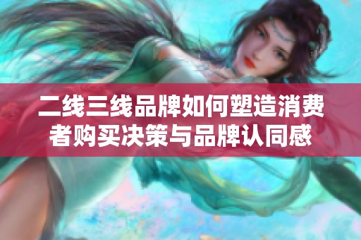 二線三線品牌如何塑造消費(fèi)者購買決策與品牌認(rèn)同感
