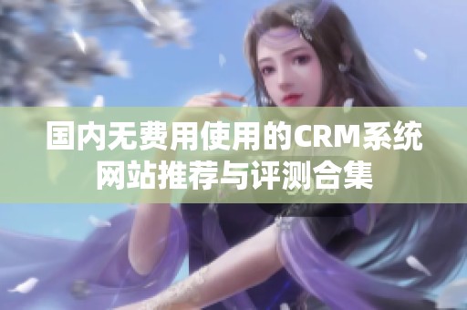 國內(nèi)無費(fèi)用使用的CRM系統(tǒng)網(wǎng)站推薦與評測合集