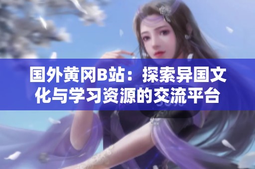 國外黃岡B站：探索異國文化與學(xué)習(xí)資源的交流平臺