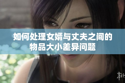 如何處理女婿與丈夫之間的物品大小差異問題