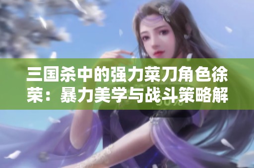 三國殺中的強(qiáng)力菜刀角色徐榮：暴力美學(xué)與戰(zhàn)斗策略解析