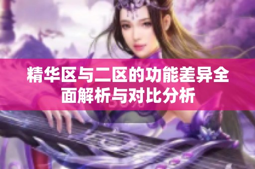 精華區(qū)與二區(qū)的功能差異全面解析與對比分析