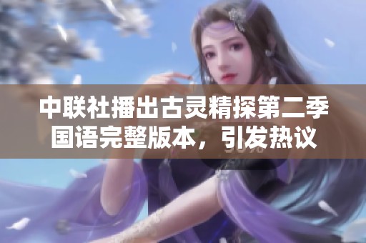 中聯(lián)社播出古靈精探第二季國(guó)語(yǔ)完整版本，引發(fā)熱議